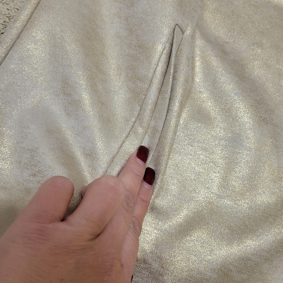 Marc New Year Gold Longline Light Jacket - Picture 7 of 8